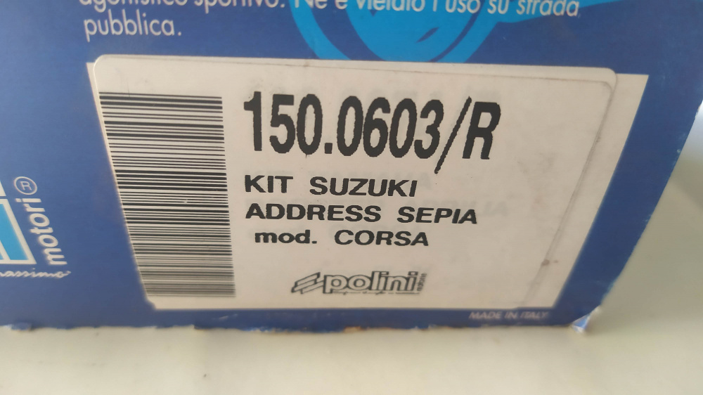 kit cilindro suzuki address-italjet formula d.47 mod.racing