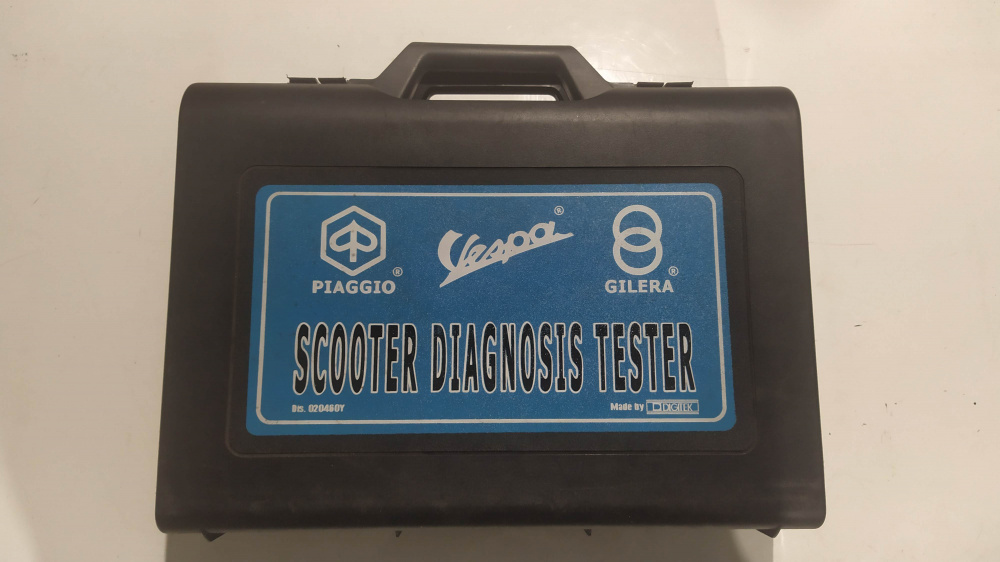 kit tester usato originale vari modelli piaggio completo di cavi e valigetta