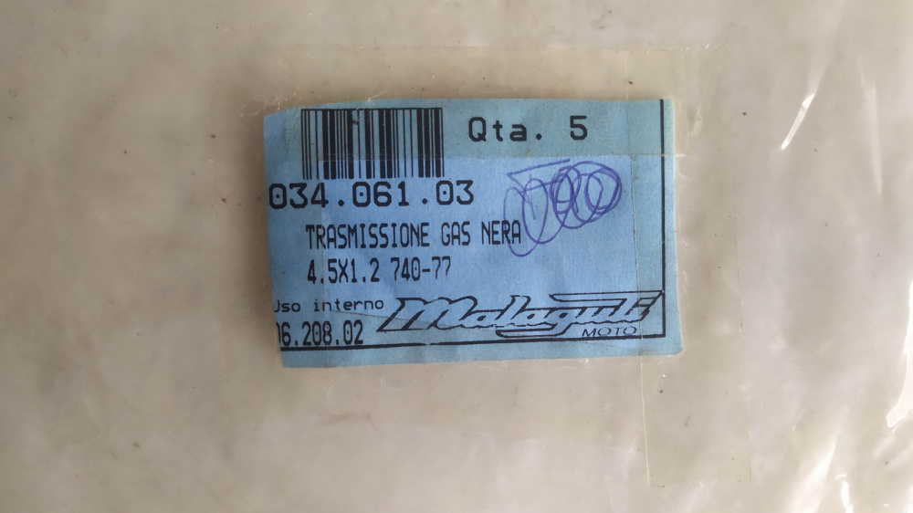 trasmissione gas nera 4.5x1.2 740-77