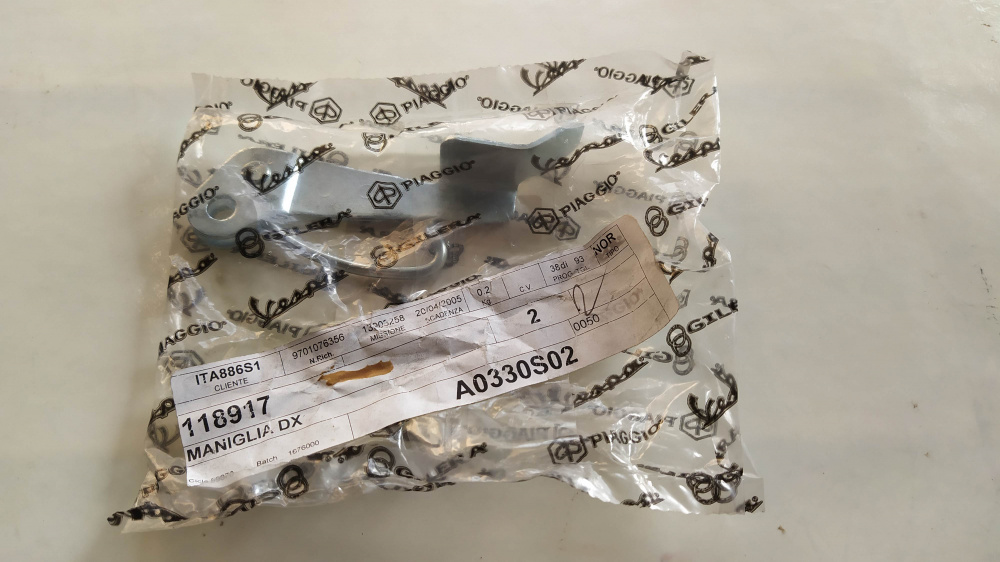 maniglia sponda dx piaggio ape 50 p tm fl fl2 rst mix