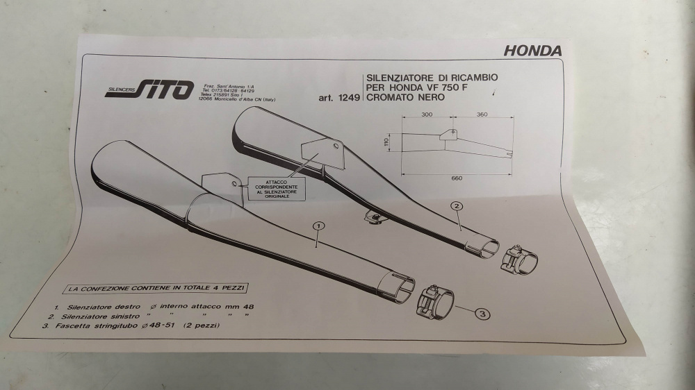 marmitta sito vf 750