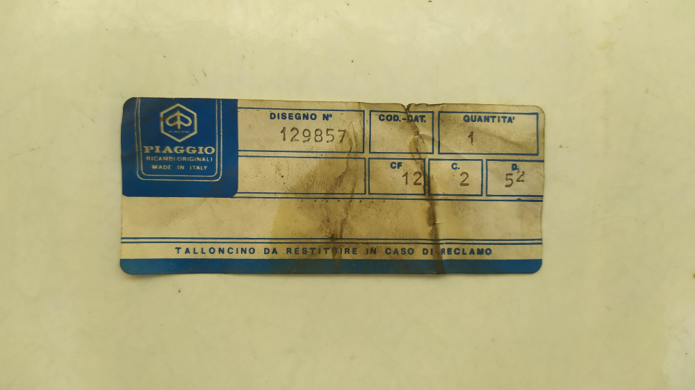 disco conduttore originale piaggio ape 501 - 601