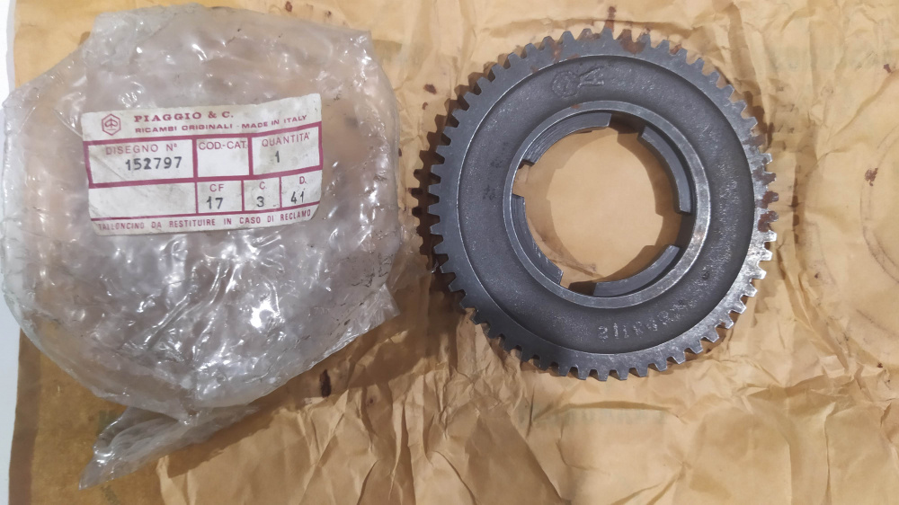 ingranaggio 2 marcia originale piaggio vespa px 54 denti