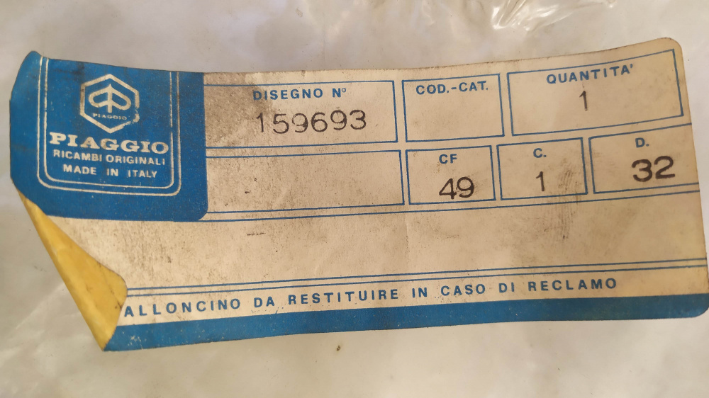 trasmissione retromarcia originale piaggio ape 601