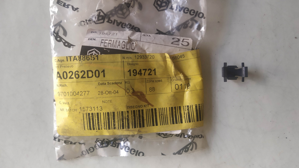 molletta spalliera piaggio ape 703