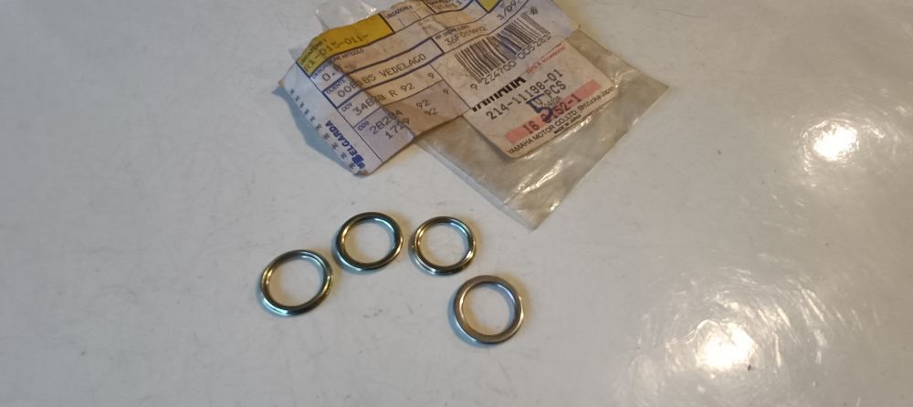 4 guarnizioni scarico olio originali yamaha