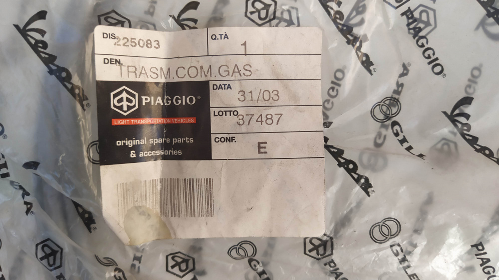 trasmissione comando gas originale piaggio ape car max diesel