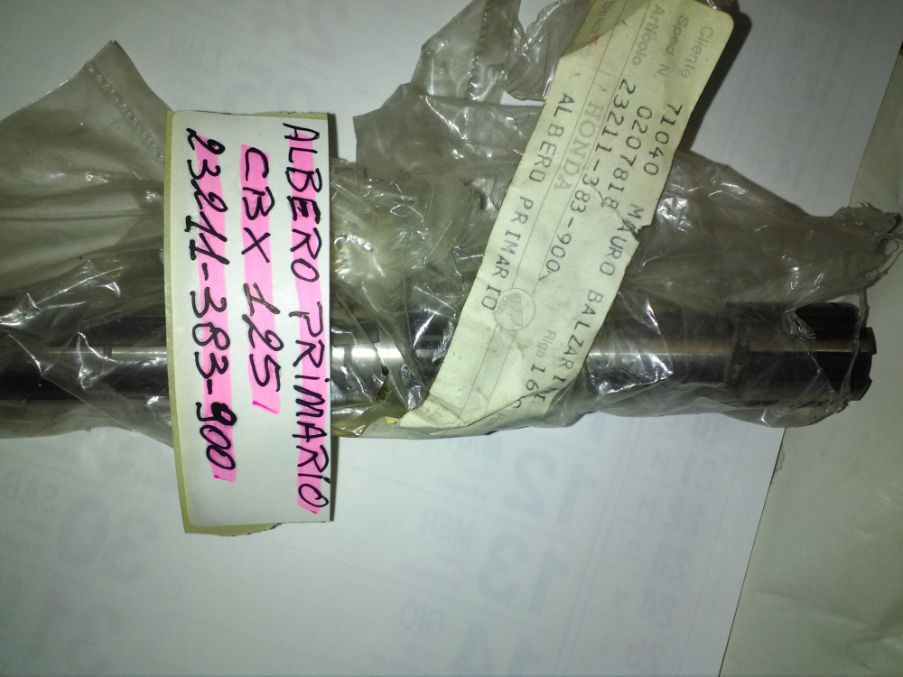 albero primario cbx125