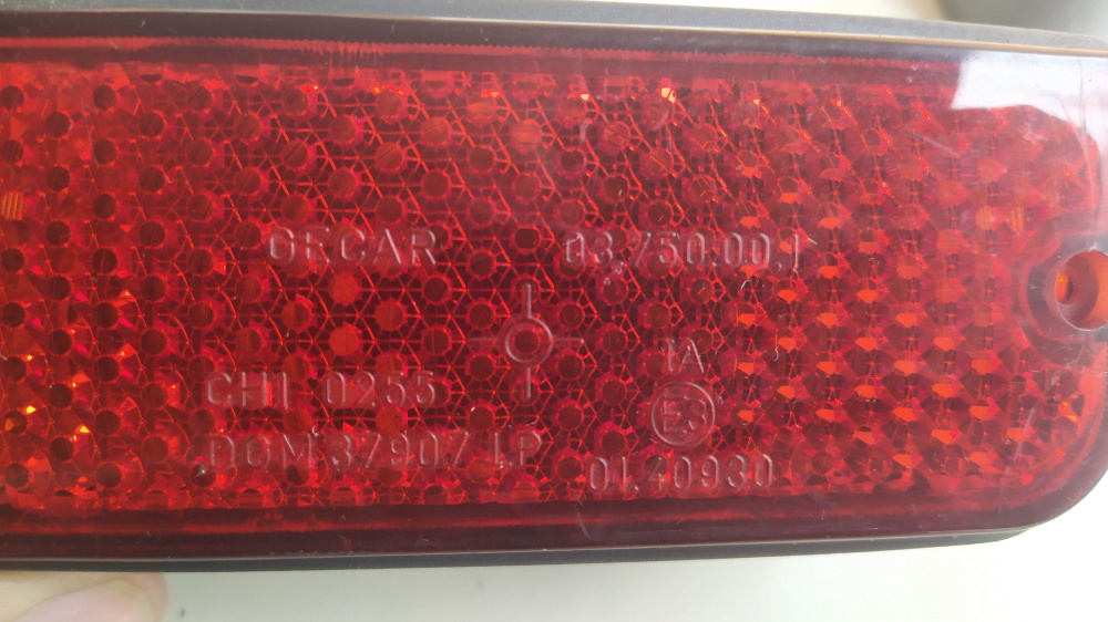 fanale posteriore originale piaggio ciao - bravo - 1 gecar - 1 cev 220-230