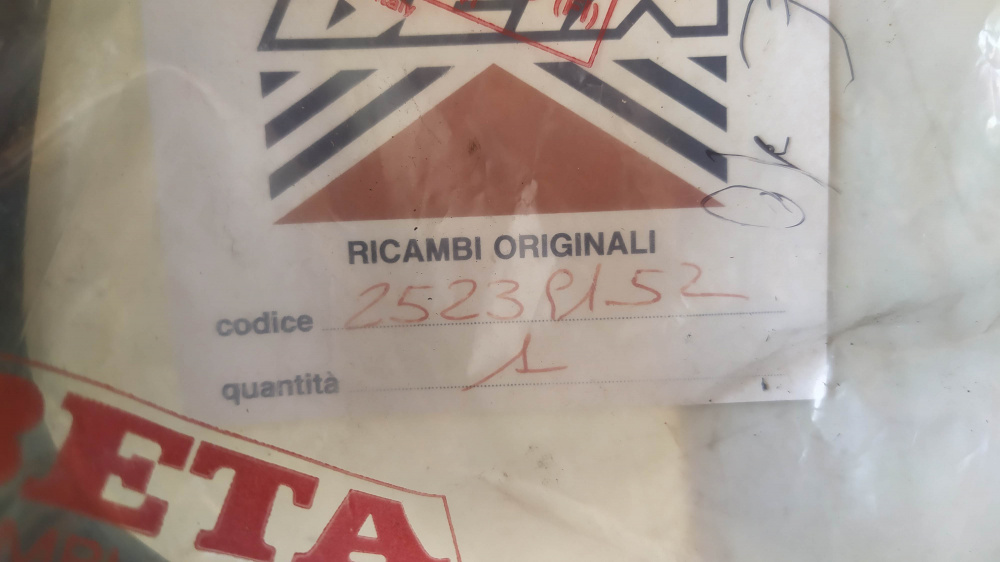 coppia paramani originali beta scooter cross