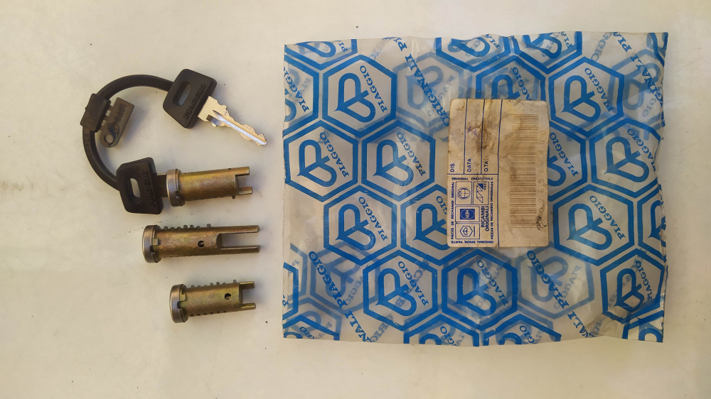 kit 3 serrature piaggio vespa pk 50 - pk 125 fl fl2