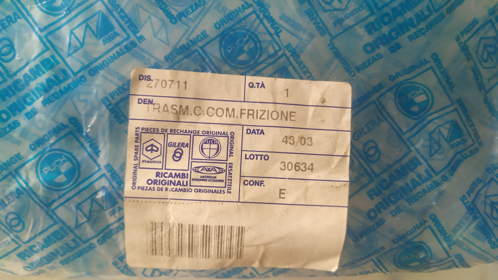 trasmissione frizione piaggio ape 50