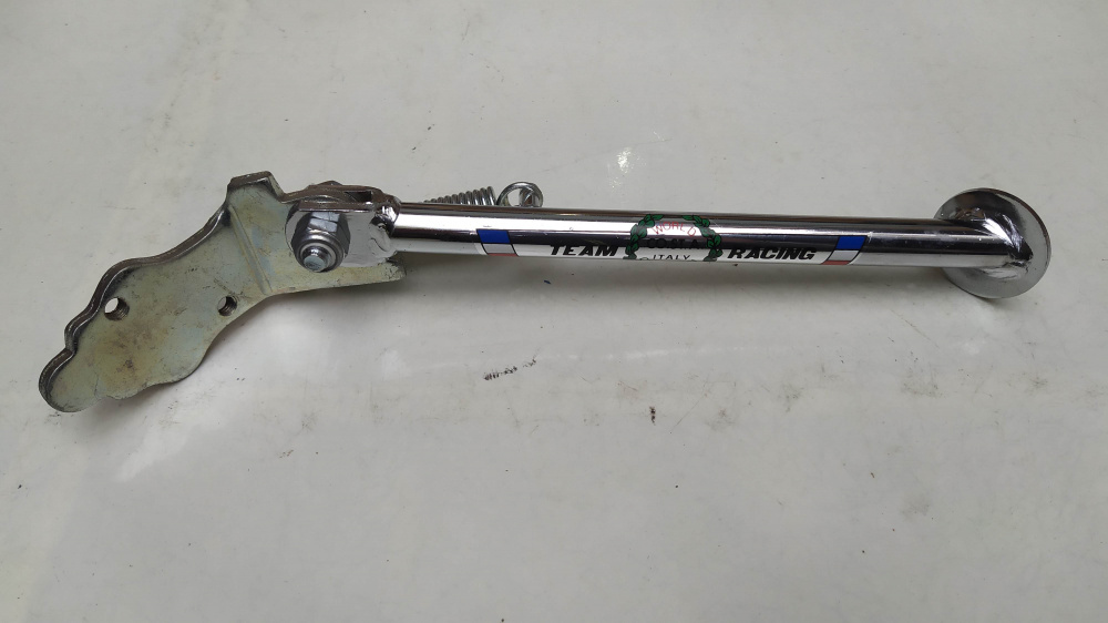cavalletto laterale costa team racing cromato per piaggio bravo
