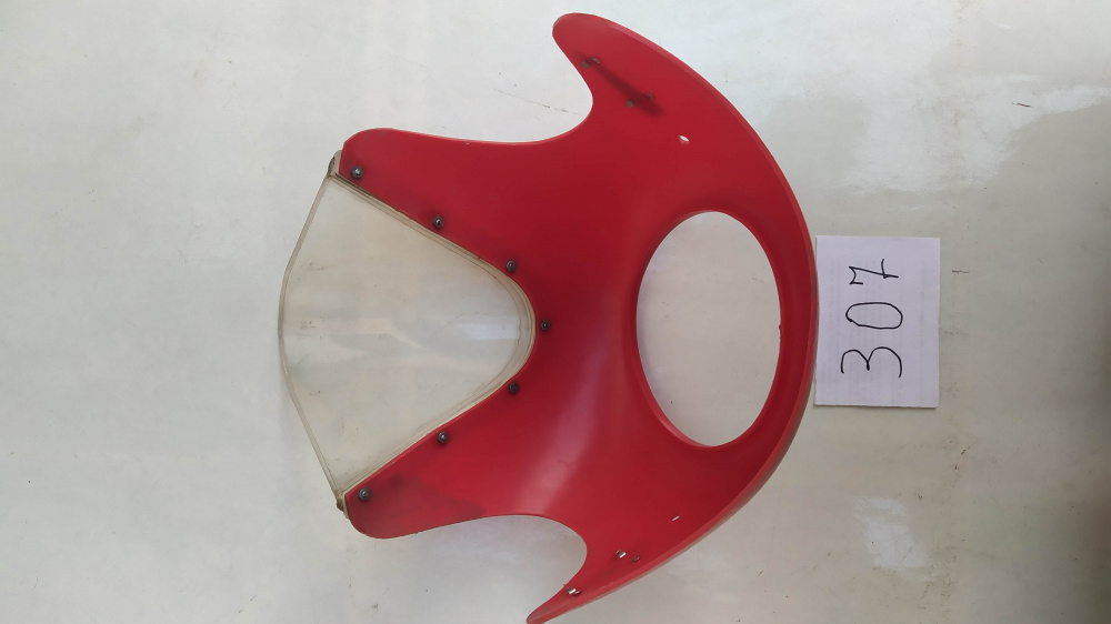 cupolino rosso originale per lambretta - vespa faro tondo