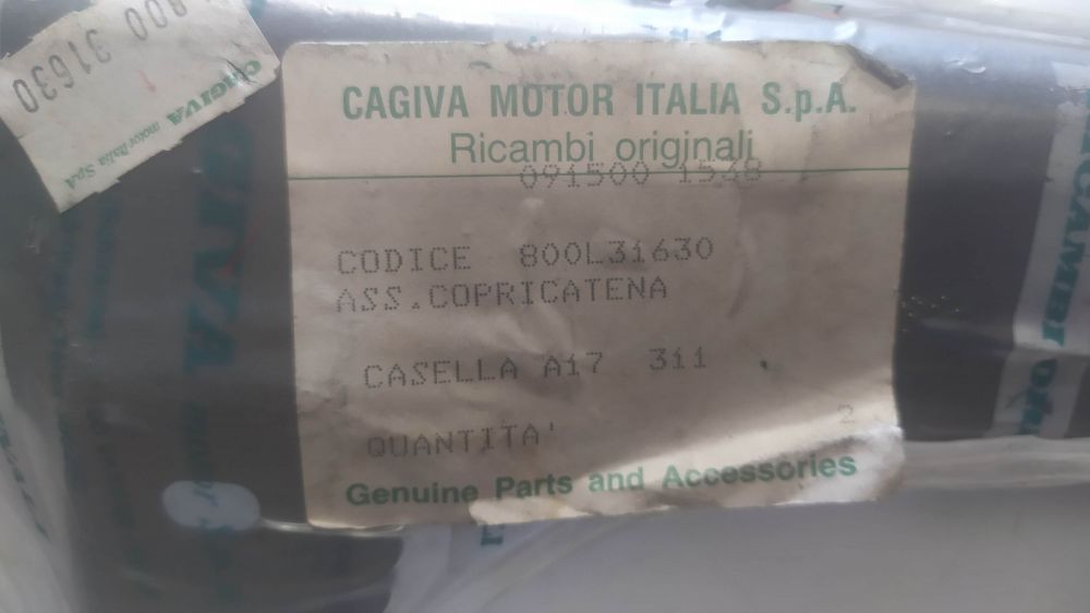 protezione catena nera cagiva aletta sst / sst 125 ´78 / sst low rider