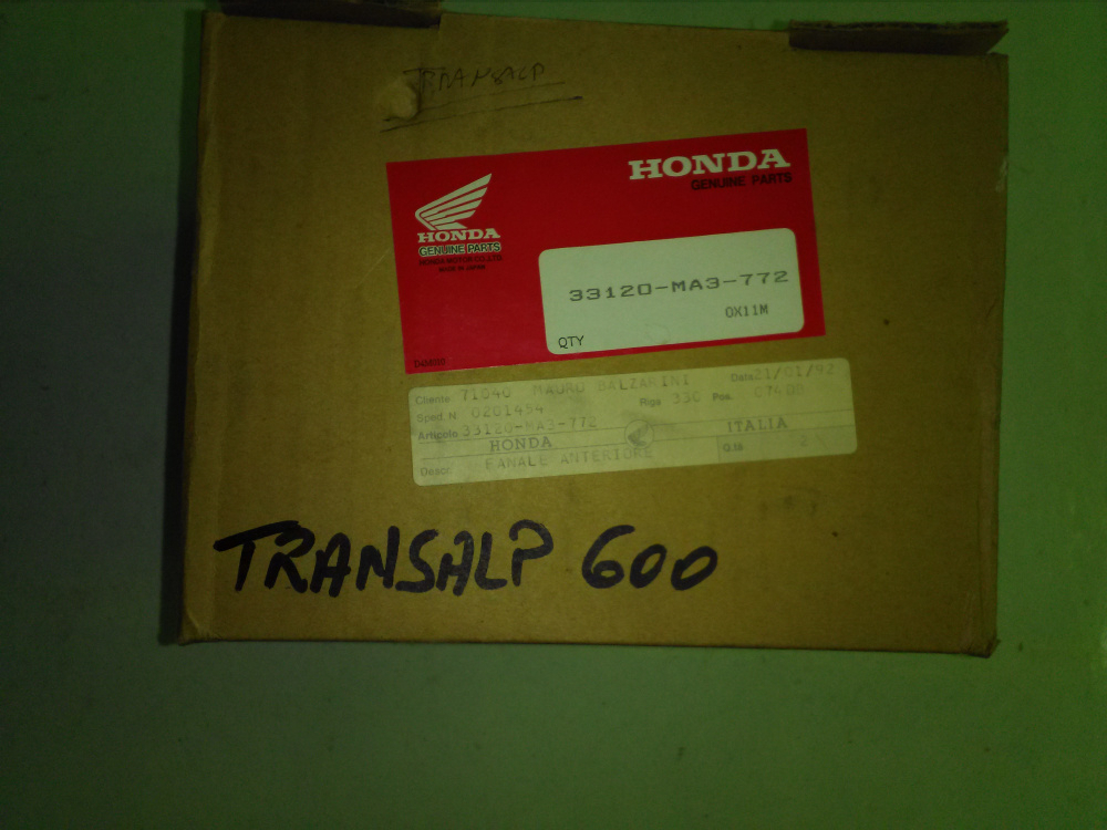 gruppo ottico honda transalp 600 ´87