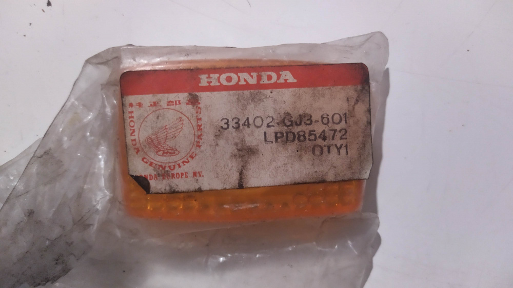 lente freccia anteriore honda sh ´84 - ns125f - ns125r ´86 - ´87