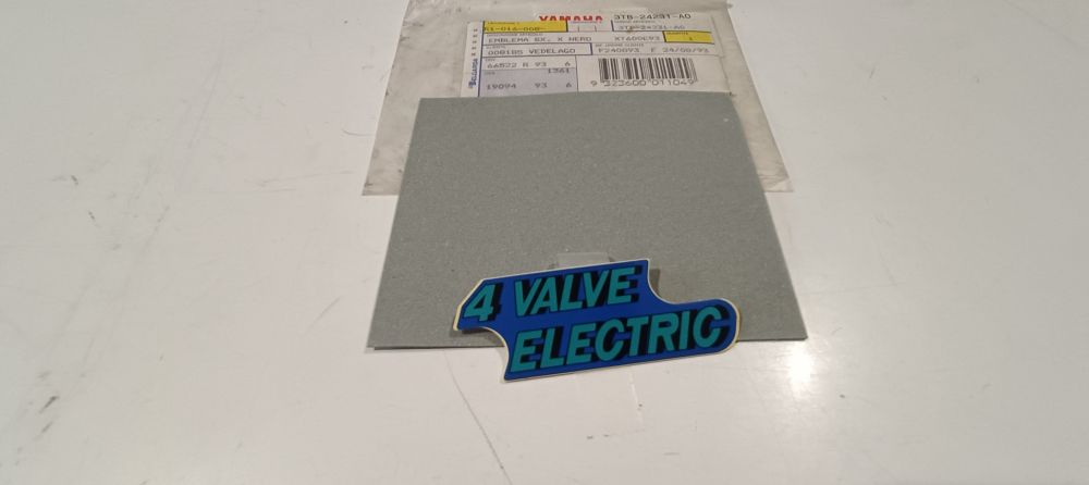adesivo 4 valve electric yamaha xt 600 e ´93 nero