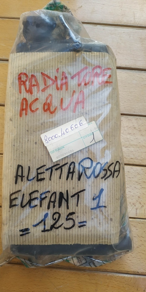 radiatore aletta rossa - elefant 125