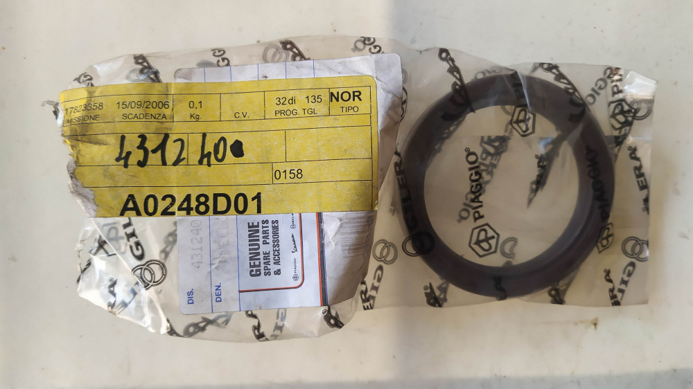 paraolio albero motore lato frizione piaggio ape poker - ape car - ape tm 703