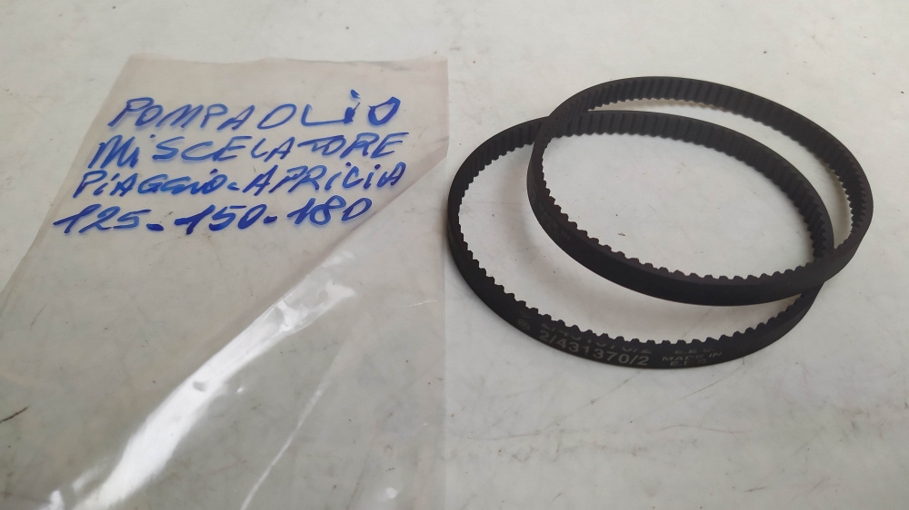 cinghia pompa miscelatore motori piaggio - aprilia - gilera 125-150-180 anni ´90