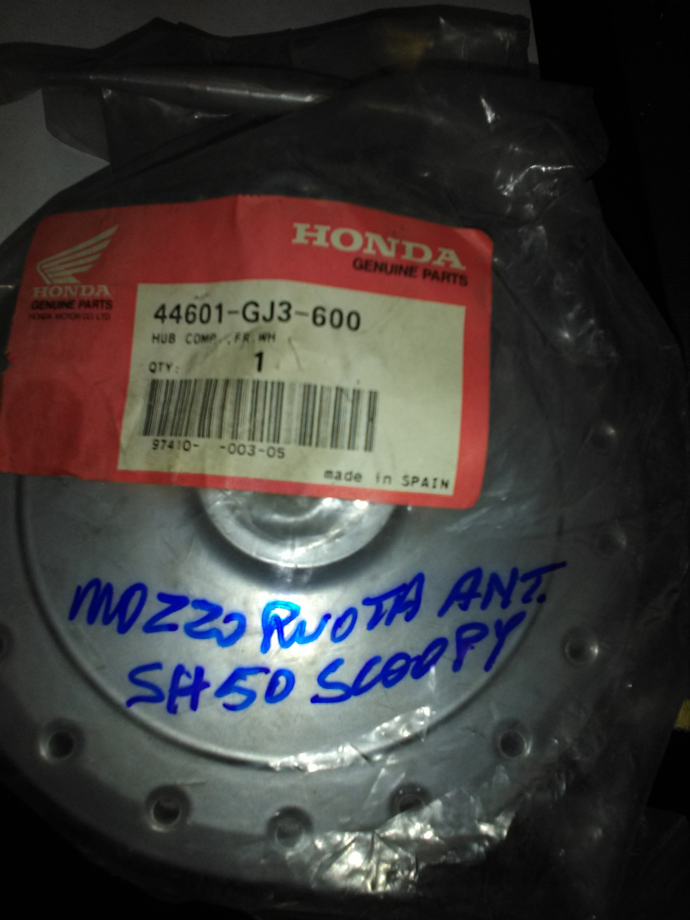 mozzo ruota anteriore honda sh50 scoopy