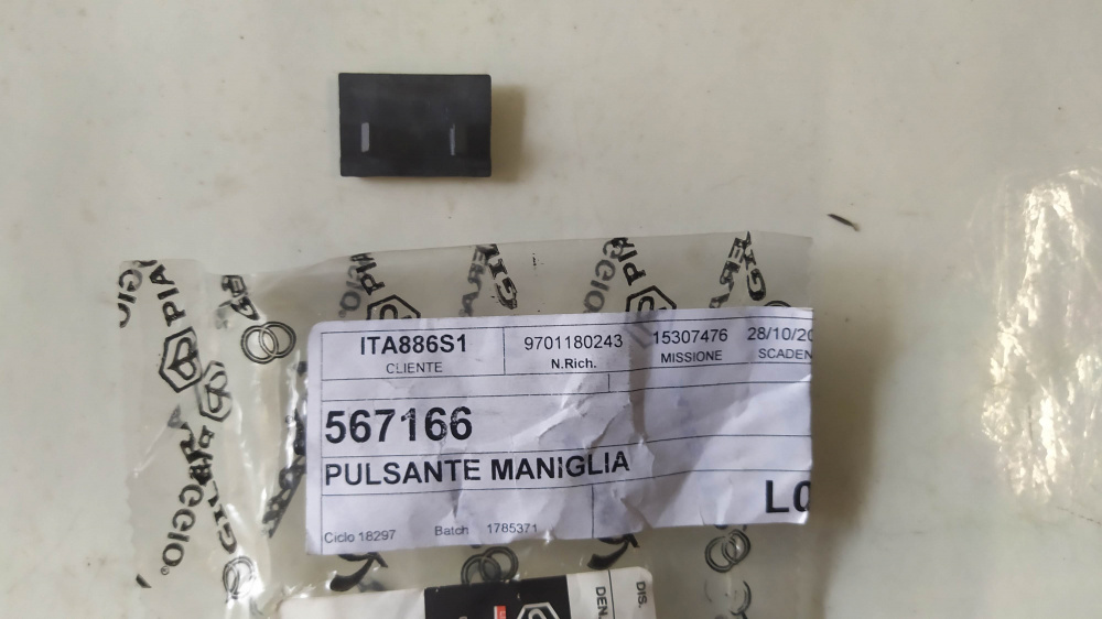 copertura maniglia porta piaggio ape 50