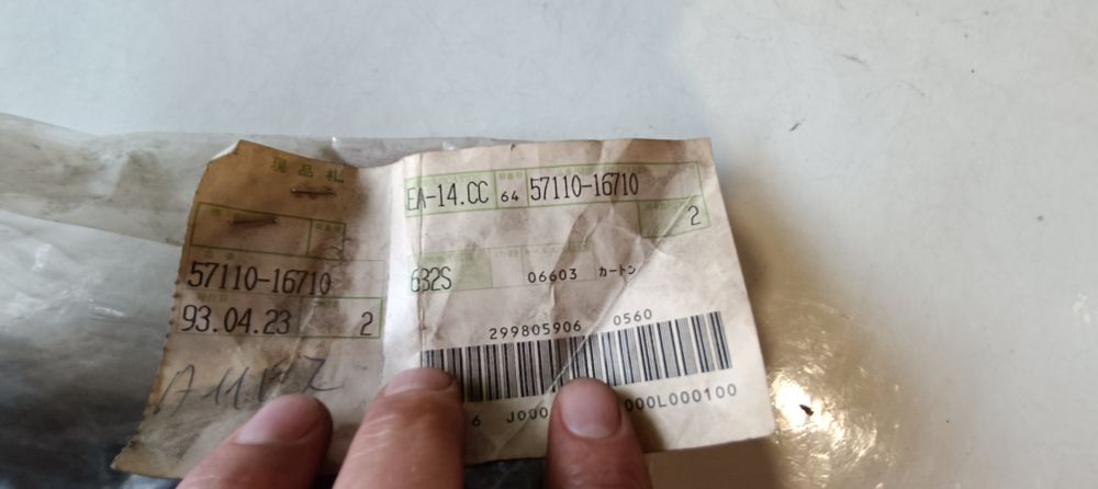 comando gas nuovo originale con manopola suzuki rg gamma