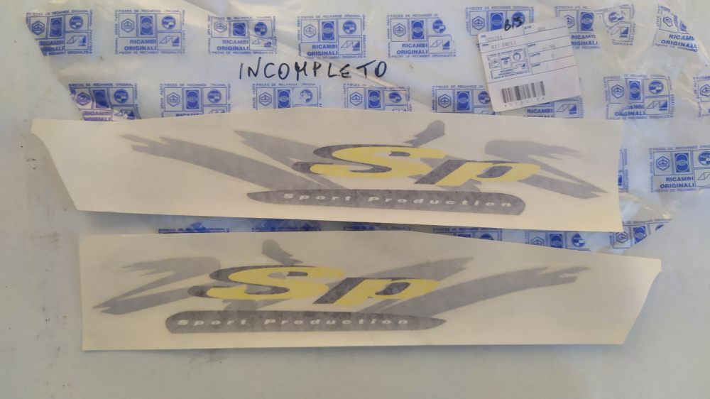 kit adesivi piaggio zip sp incompleto