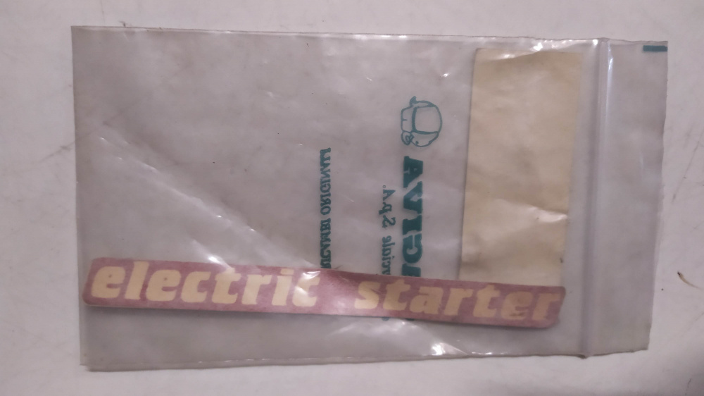 adesivo cagiva electric starter