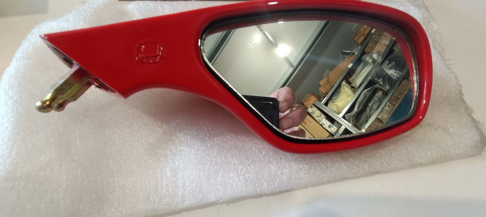 coppia specchietti nuovi originali rossi cagiva mito racing