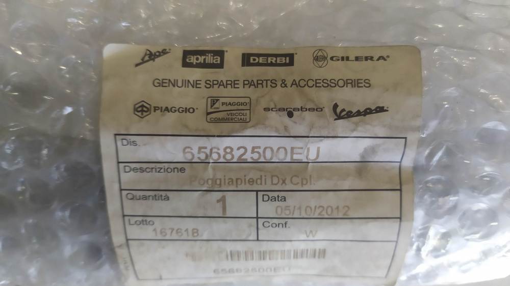 poggiapiedi dx compl.