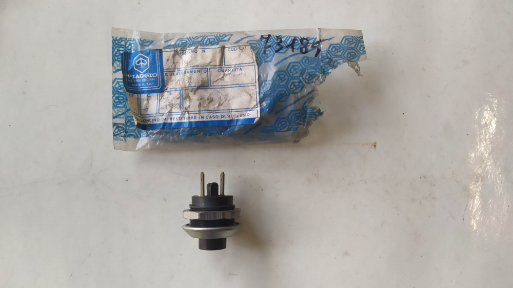 pulsante avviamento con dado piaggio vespa rally