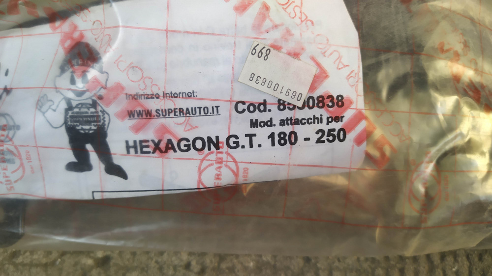 parabrezza completo di attacchi piaggio hexagon g.t. 128-250 biondi 8060996