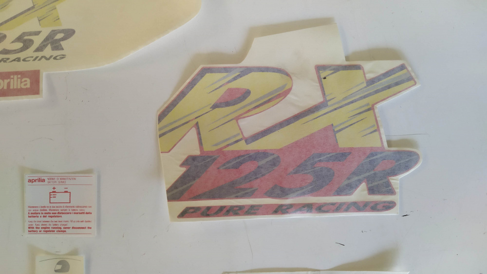 serie adesivi non completo aprilia rx 125 r ´89 - ´93