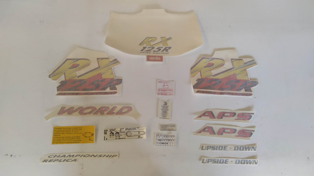 serie adesivi non completo aprilia rx 125 r ´89 - ´93
