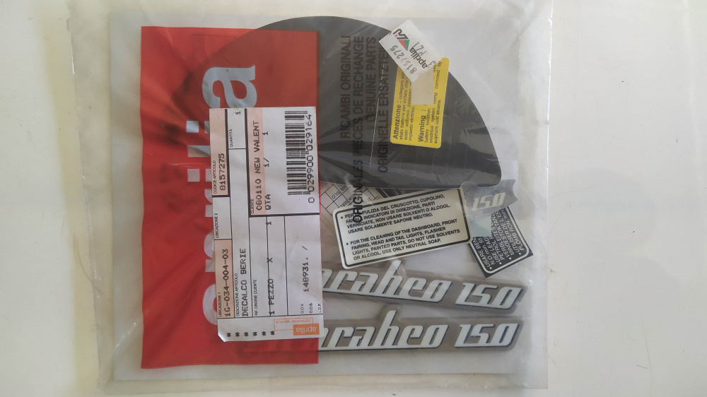 serie adesivi aprilia scarabeo 150 ´01