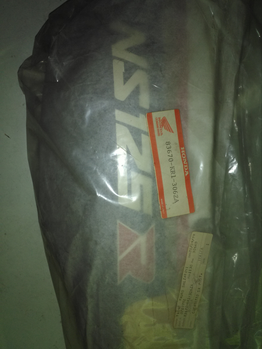 fianchetto posteriore sx honda ns125r