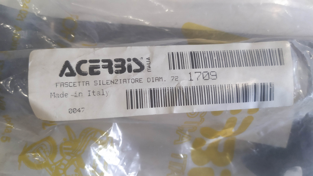 fascetta plastica acerbis per silenziatore d. 72