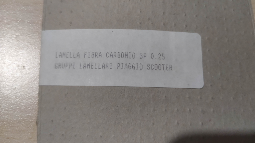 lamella valvola carbonio sp. 0.25 motori piaggio scooter