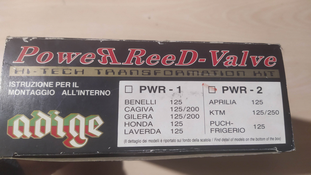 supervalvola adige power reed valve motori aprilia 125 - ktm 125/250 - puch frigierio 125