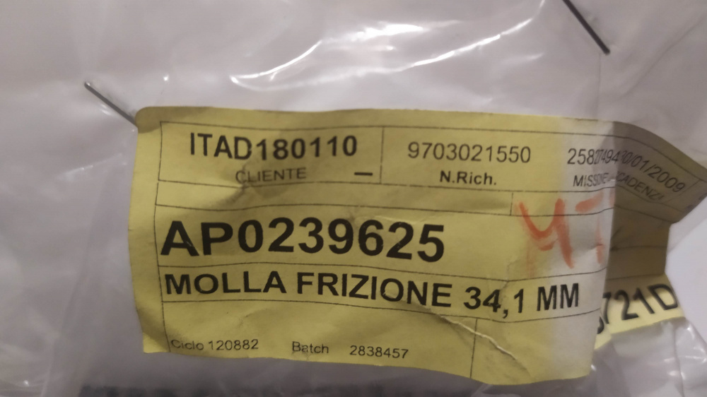 molla frizione 34,1 mm