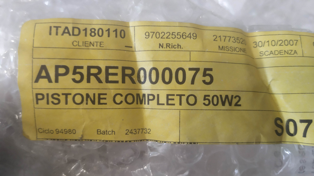 pistone completo 50w2