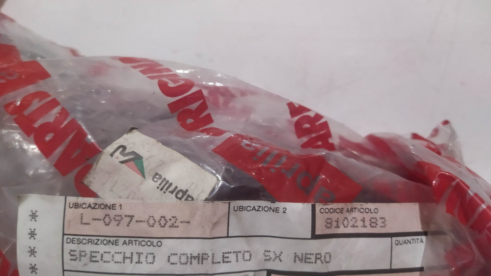 specchio retrov.compl.sx nero