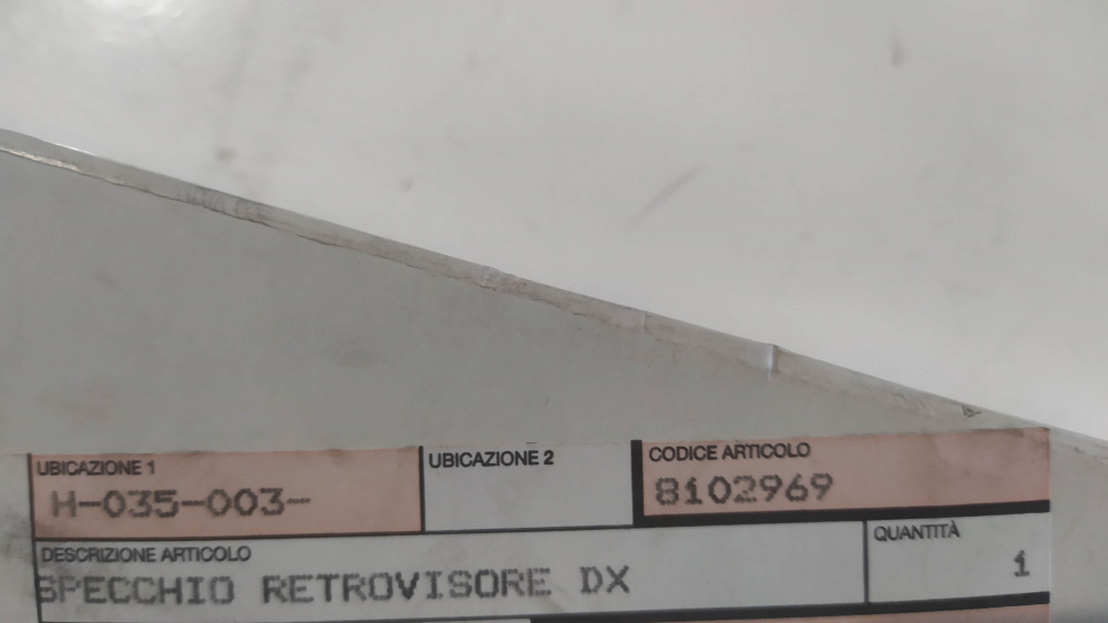 specchio retrovisore dx
