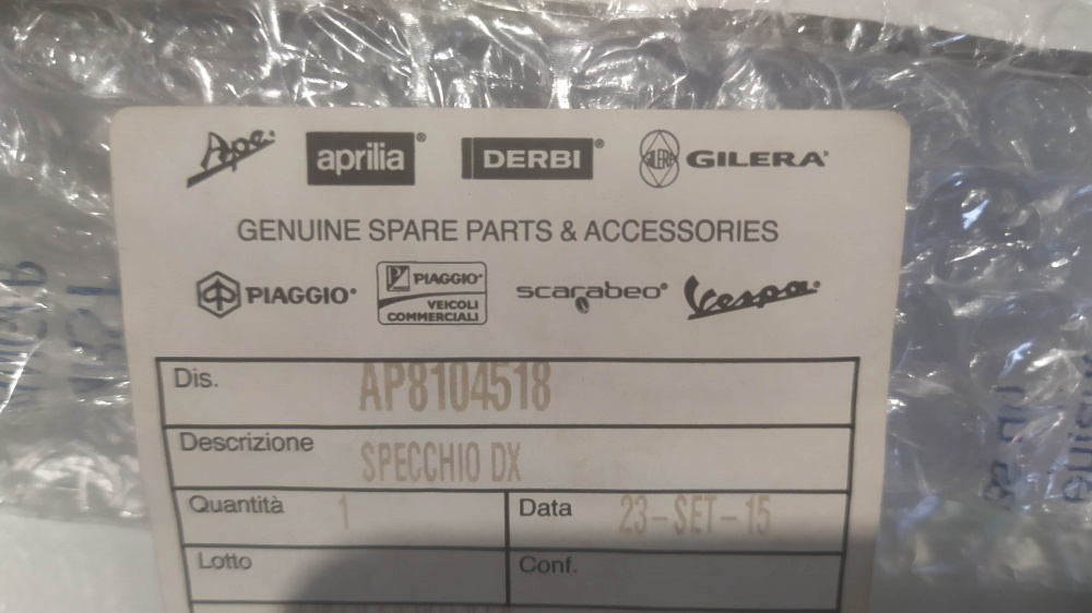 specchio dx