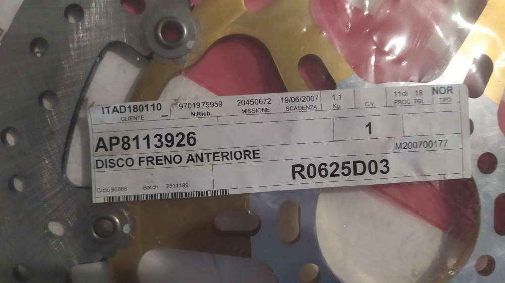 disco freno anteriore aprilia rsv 1000 1998-2004