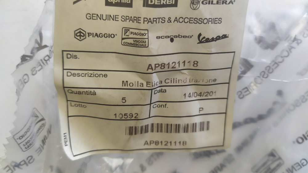 molla elica cilind.trazione
