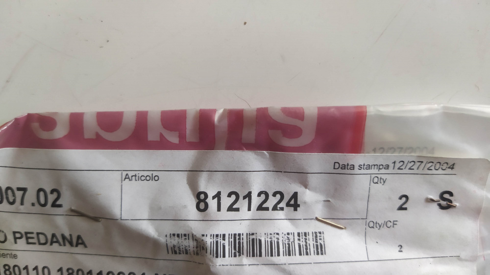 molla ritorno pedana