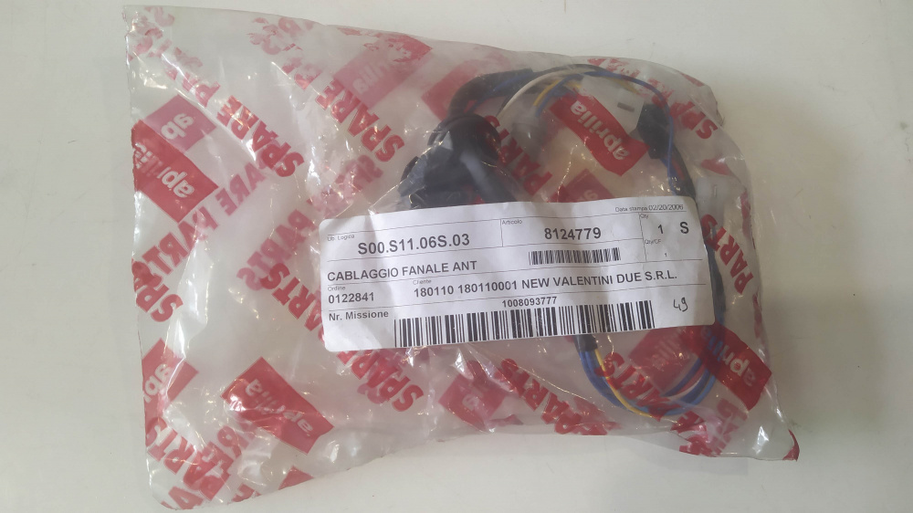 cablaggio fanale ant. aprilia scarabeo 125 motore rotax /150/200/250 ´99 - ´06